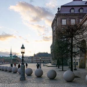 Morning by Christiansborg Palace in Copenhagen