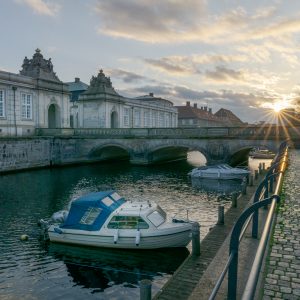 The Canal by Christiansborg Palace Stables sunrise